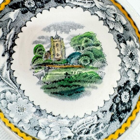 Vintage 1950s Wood and Sons, England Woodland pattern Ironstone trinket Bowl - Picture 4 of 12